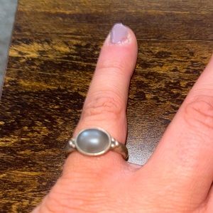 Moonstone silver ring - womens size 9